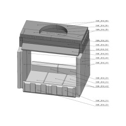 Šamotová komora komplet KV DYNAMIC B 3G 66.44.01  